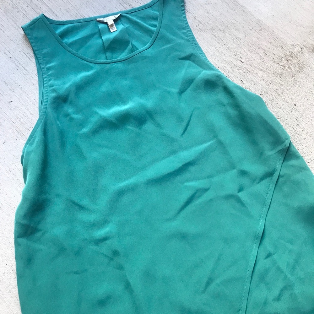 Joie Teal silk tank